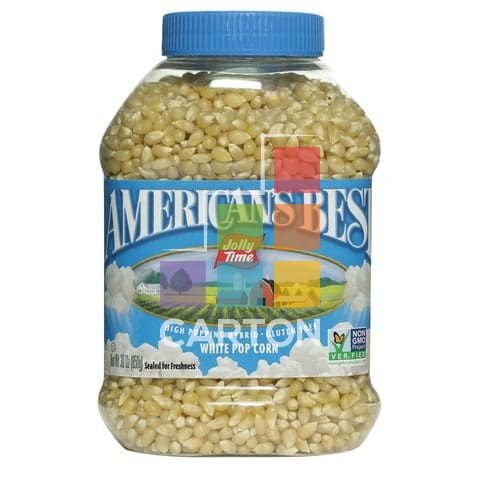 JOLLYTIME WHITE POPCORN JAR 6*850GM